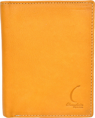 

Chandair Men Yellow Genuine Leather Wallet(7 Card Slots), Spiced latte yellow