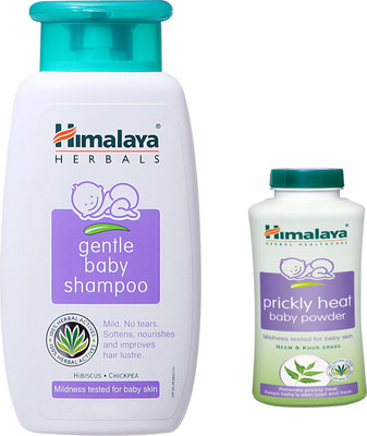 Himalaya Herbals gentle baby Shampoo (100ml)+Himalaya Herbals Prickly Heat baby Powder (50g)(White) available at flipkart for Rs.165