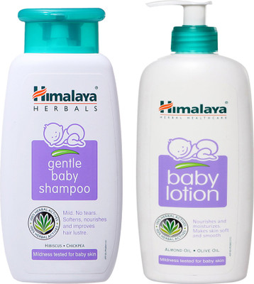 

Himalaya Herbals gentle baby Shampoo (400ml)+Himalaya Herbals Baby Lotion (400ml)(White)