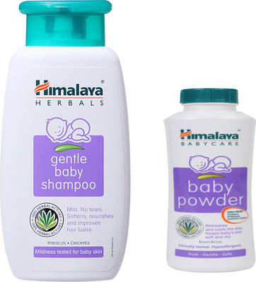 Himalaya Herbals gentle baby Shampoo (100ml)+Himalaya Herbals Baby powder (50g)(White) available at flipkart for Rs.174