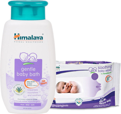 

Himalaya Herbals gentle baby Shampoo (400ml)+Himalaya Herbals Soothing Baby Wipes (12 Sheets)(White)