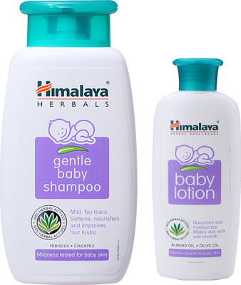 

Himalaya Herbals gentle baby Shampoo (400ml)+Himalaya Herbals Baby Lotion (200ml)(White)