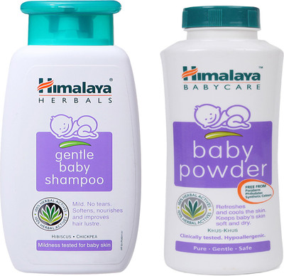 

Himalaya Herbals gentle baby Shampoo (200ml)+Himalaya Herbals Baby powder (200g)(White)