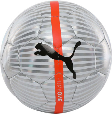 

Puma One Chrome ball Football - Size: (Pack of 1, Silver