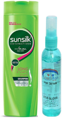 

sunsilk Long & Healthy Growth Shampoo with Pink Root Hair Serum(Set of 2)