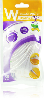 

pearlie white Flosspick Y FlossPick Y 2-IN-1 Premium Back Teeth Flosser (36 picks)(10 cm, Pack of 36)