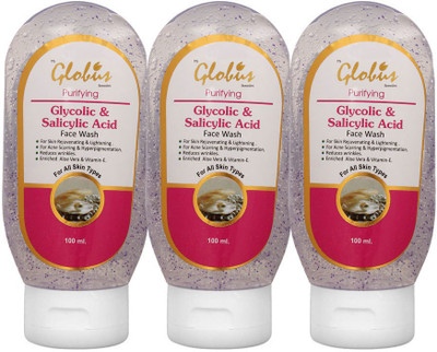 

Globus Glycolic Acid and Salicylic Acid Face Wash(300 ml)