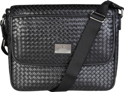 

Versace 19.69 Italia Messenger Bag(Black, Imported)