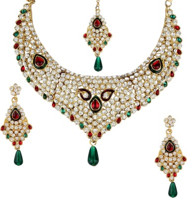 Angel In You Alloy Gold-plated Multicolor Jewellery Set(Pack of 1)