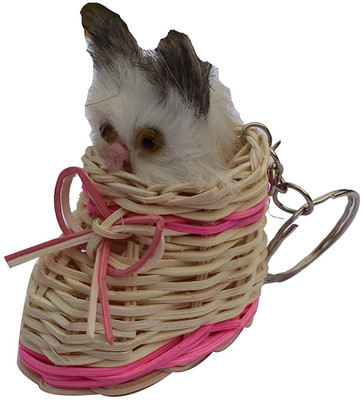 

HatsOff Cat in shoes key chain Black ears cat key ring Key Chain