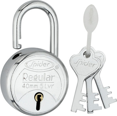 

Spider Steel Regular Pad Lock 3Key (40mm) (RP40) Padlock(Steel)