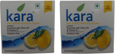 

Kara Nail Polish Remover Wipes Lemon (Pack of 2)(30 g)