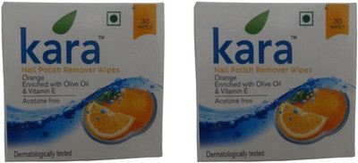 

Kara Nail Polish Remover Wipes Orange (Pack of 2)(30 g)