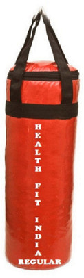 

HEALTH FIT INDIA Regular 1.5 Feet Long, SRF - STANDARD Material, Red Color, Unfilled with Hanging Straps Hanging Bag(1.5, 18 kg)