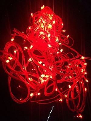 Retailmart 180 LEDs 14.99 m Red Steady String Rice Lights(Pack of 2)
