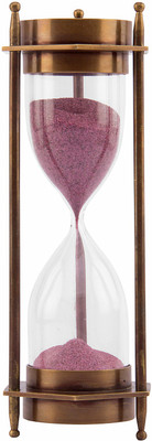 Kartique Sand Timer with Compass at Both ends | Hexagon Shape Compass | Hour Glass | Sandglass | Sand Clock | Height 7 inches Sand Clock Flipkart