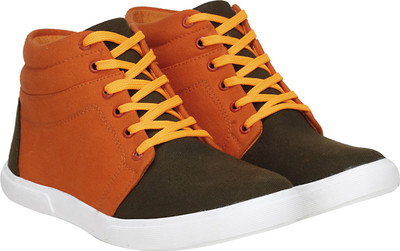 

Kraasa Dollar Sneakers For Men(Grey, Orange