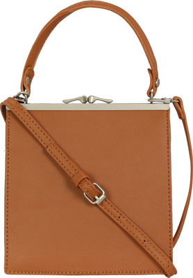 

Le Cuero Women Formal Brown PU Sling Bag