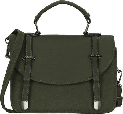 

Le Cuero Women Casual Green PU Sling Bag