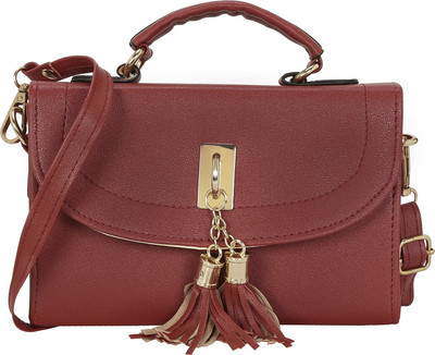 

Le Cuero Women Casual Red PU Sling Bag