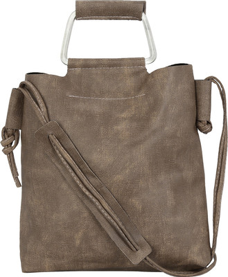 

Le Cuero Women Casual Brown PU Sling Bag