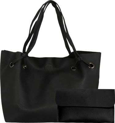 

Le Cuero Women Casual Black PU Tote