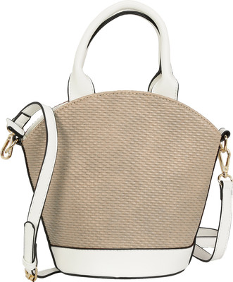 

Le Cuero Women Evening/Party Beige PU Hand-held Bag