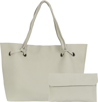 

Le Cuero Women Formal Grey PU Tote