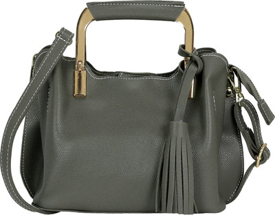 

Le Cuero Women Casual Grey PU Sling Bag