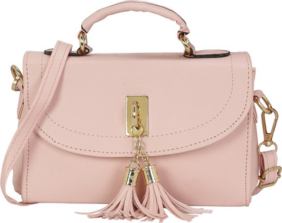 

Le Cuero Women Casual Pink PU Sling Bag