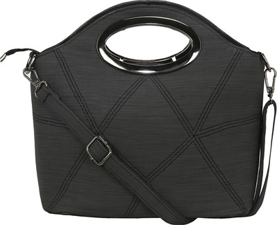 

Le Cuero Women Casual Black PU Hand-held Bag