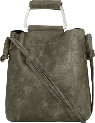 

Le Cuero Women Casual Grey PU Sling Bag