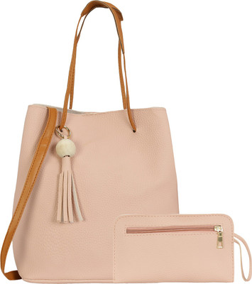 

Le Cuero Women Casual Pink PU Tote