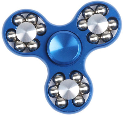 

S.Blaze Metal 18 Gear Ball Blue Fidget Spinner Toy for Kids & Adults(Blue)