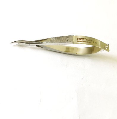 

SS White Noyes Spring Curved And Angled Dissecting Scissors(Sharp/Sharp Blades)