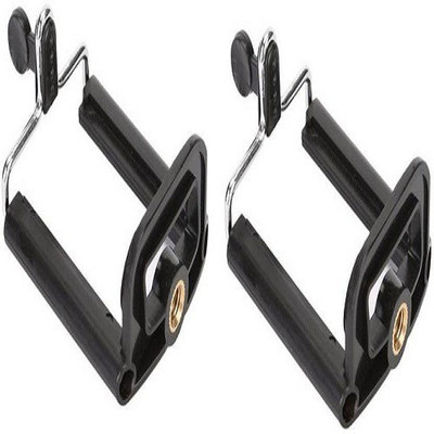 

VU4 SET OF 2PC Clip Bracket Stand Holder Adapter Mount For Cell Phone Camera Monopod (Black, Supports Up to 500 g) Tripod Kit(Black, Supports Up to 500 g)