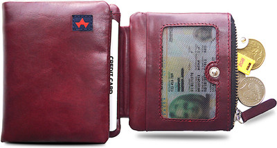 

lunatik Boys Maroon Genuine Leather Wallet(11 Card Slots)