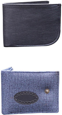 

Lee Topper Men Black, Blue Artificial Leather Wallet(7 Card Slots)