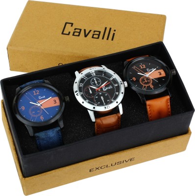 Cavalli CW 315 Exclusive Triple Combo Watch  - For Men   Watches  (Cavalli)