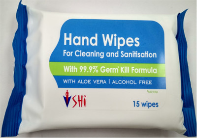 

SHI Hand wipes 99% germ kill formula(15 Pieces)