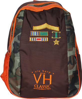 

Via Harp dallas army 22 L Laptop Backpack(Multicolor), Green army
