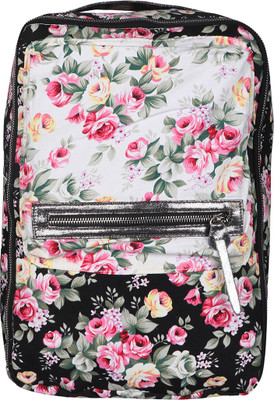 

Shopharp flowercious noir 12 L Laptop Backpack(Black)