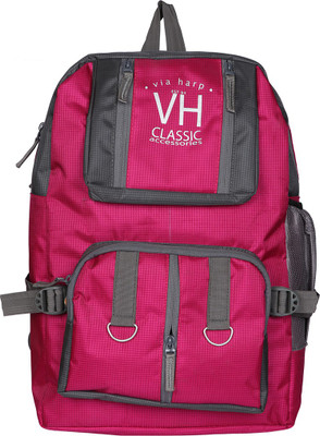 Via Harp Tokyo 12 L Laptop Backpack(Pink)