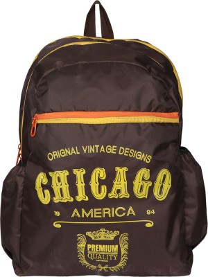 Shopharp Metro USA Chicago brn 12 L Laptop Backpack(Brown)