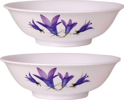 

Tupperware Pack of 2 (Each 750 Ml) Melamine Bowl Set(Purple, Pack of 2)
