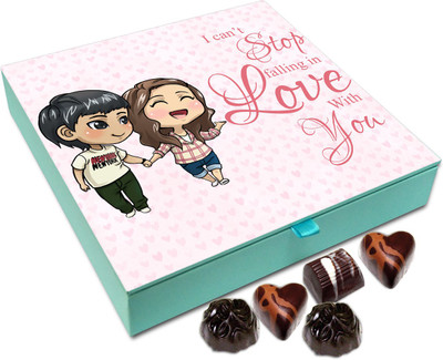 

Chocholik Gift Box - I Can't Stop Falling In Love With You Chocolate Box - 9pc Truffles(108 g)