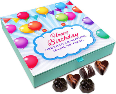 

Chocholik Gift Box - I Hope Your Birthday Is Filled With Love And Laughter Chocolate Box - 9pc Truffles(108 g)