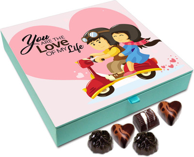 

Chocholik Gift Box - You Are The Love Of My Life Chocolate Box - 9pc Truffles(108 g)
