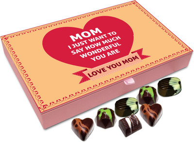 

Chocholik Gift Box - Mom I Just want To Tell That I Love You So Much Chocolate Box - 12pc Truffles(144 g)