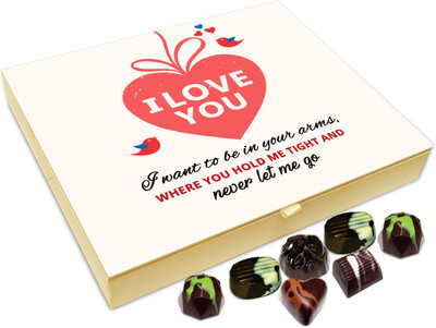 

Chocholik Gift Box - I Love You, Never Let Me Go Chocolate Box - 20pc Truffles(240 g)